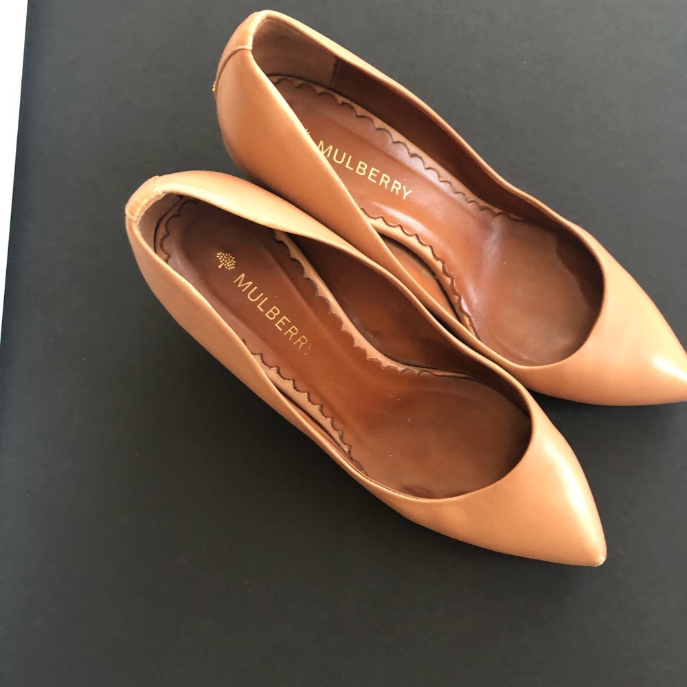 Mulberry Tan Heels